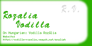 rozalia vodilla business card
